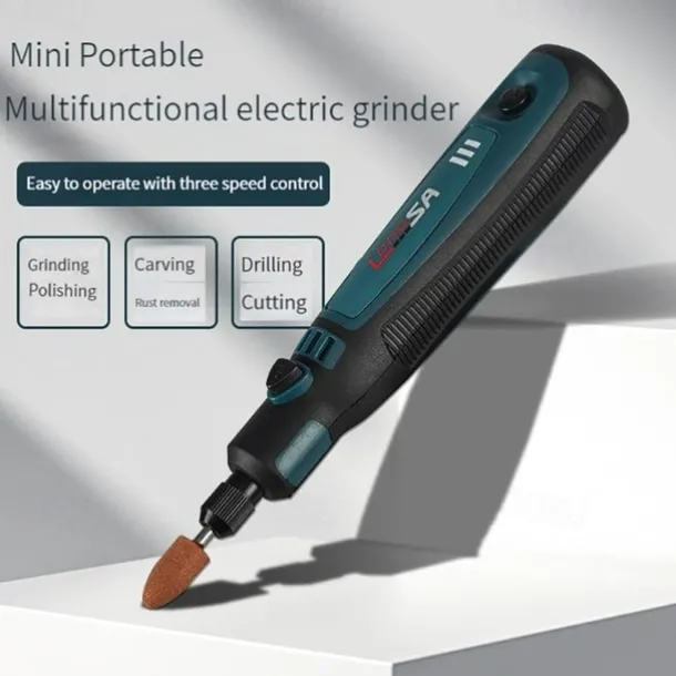 5000-10000-15000r USB Mini Grinder Engraver Pen Cordless Electric Grinder Set Engraving Grinding Machine Polisher Electric Drill Kit