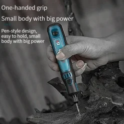 5000-10000-15000r USB Mini Grinder Engraver Pen Cordless Electric Grinder Set Engraving Grinding Machine Polisher Electric Drill Kit