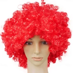 Rainbow Clown Wig Costume Accessories Short Colorful Afro Hair Wig for Kid Women Men Adults 70s 80s Carnival Parties Carnivals Pretend Play
