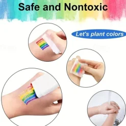 Rainbow Face Painting Pen Set - 6 Vibrant Colors for Creative DIY Fun, Perfect for Pride Celebrations, Birthday Parties, and Festive Cosmetics