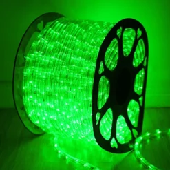 Rainbow LED Tube Light String, 220V Two-Wire Neon Festival Lights with EU Plug, Outdoor Decorative Lighting for Parties & Events