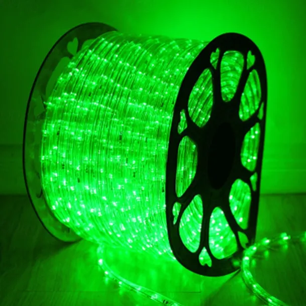 Rainbow LED Tube Light String, 220V Two-Wire Neon Festival Lights with EU Plug, Outdoor Decorative Lighting for Parties & Events