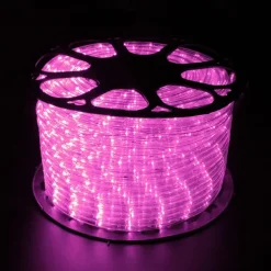 Rainbow LED Tube Light String, 220V Two-Wire Neon Festival Lights with EU Plug, Outdoor Decorative Lighting for Parties & Events