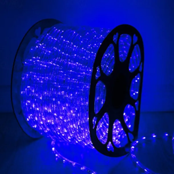 Rainbow LED Tube Light String, 220V Two-Wire Neon Festival Lights with EU Plug, Outdoor Decorative Lighting for Parties & Events