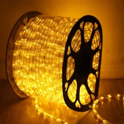 Rainbow LED Tube Light String, 220V Two-Wire Neon Festival Lights with EU Plug, Outdoor Decorative Lighting for Parties & Events