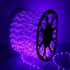 Rainbow LED Tube Light String, 220V Two-Wire Neon Festival Lights with EU Plug, Outdoor Decorative Lighting for Parties & Events