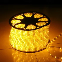 Rainbow LED Tube Light String, 220V Two-Wire Neon Festival Lights with EU Plug, Outdoor Decorative Lighting for Parties & Events