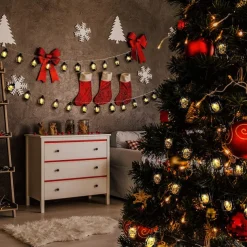 Ramadan Eid Lights Decoration Lantern LED String Lights 3M 20LEDs Battery Powered Kerosene Lamp for Courtyard Garden Holiday Family Ramadan Wedding Party Christmas Eid Festival Indoor Outdoor Decoration