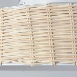 Rattan Ceiling Fan with Light 50cm 19.66in Ceiling Fan Light APP Control for Timed Six Speed Embedded Ceiling Fan with Light AC110V AC220V