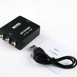 RCA To HDMI AV To HDMI Converter 1080P Mini RCA Composite CVBS Video Audio Converter Adapter Supporting PAL/NTSC For TV/PC/ PS3/ STB/Xbox VHS/VCR/Blue-Ray DVD Players