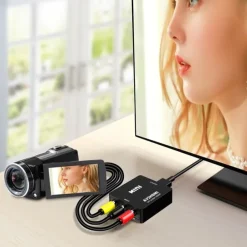 RCA To HDMI AV To HDMI Converter 1080P Mini RCA Composite CVBS Video Audio Converter Adapter Supporting PAL/NTSC For TV/PC/ PS3/ STB/Xbox VHS/VCR/Blue-Ray DVD Players