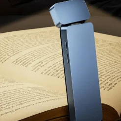 Reading Light Rechargeable Book Light for Reading Clip-on LED Bookmark Lamp with 3 Light Colors