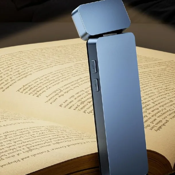 Reading Light Rechargeable Book Light for Reading Clip-on LED Bookmark Lamp with 3 Light Colors