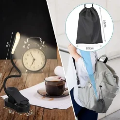 Reading Light Rechargeable / Eye Protection / Dimmable Modern Contemporary Built-in Li-Battery Powered For Study Room / Office / Office ABS DC 5V White / Black