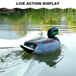 Realistic Green Head Duck Model Toy Boat Dual Version Sealed Waterproof Remote Control Boat For Kids Outdoor Pond Simulation Remote Control Boat