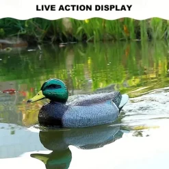 Realistic Green Head Duck Model Toy Boat Dual Version Sealed Waterproof Remote Control Boat For Kids Outdoor Pond Simulation Remote Control Boat