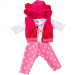 Realistic Reborn Baby Doll Clothes 18 inch Outfits Clothing Set Accessories Suitable for Reborn Babies and Newborns(WITHOUT DOLL)