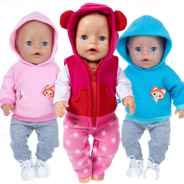 Realistic Reborn Baby Doll Clothes 18 inch Outfits Clothing Set Accessories Suitable for Reborn Babies and Newborns(WITHOUT DOLL)