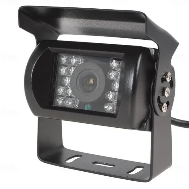 Rear View Camera Kit with 7 LCD Monitor 120 Wide Angle Rearview Camera IP68 Waterproof 18IR Night Vision Reversing Camera for Truck Trailer Bus Van Agriculture Heavy Transport (9-32V)