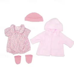 Reborn Baby Doll Clothes for 17-22 Inch Newborn Baby Doll Boy 17-22 inch Yellow Duck 5pcs Set Baby Doll Clothes Outfit Accessories fit 17-22 Inch Baby Doll Girl
