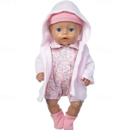 Reborn Baby Doll Clothes for 17-22 Inch Newborn Baby Doll Boy 17-22 inch Yellow Duck 5pcs Set Baby Doll Clothes Outfit Accessories fit 17-22 Inch Baby Doll Girl