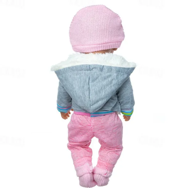 Reborn Baby Doll Clothes for 17-22 Inch Newborn Baby Doll Boy 17-22 inch Yellow Duck 5pcs Set Baby Doll Clothes Outfit Accessories fit 17-22 Inch Baby Doll Girl