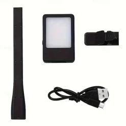 Rechargeable Book Reading Light Lamp LED Book Light For Reading In Bed - Eye Caring Adjustable Brightness 3 Color Temperatures 10 HoursRuntime USB Reading Light For BedBook Light Clip On