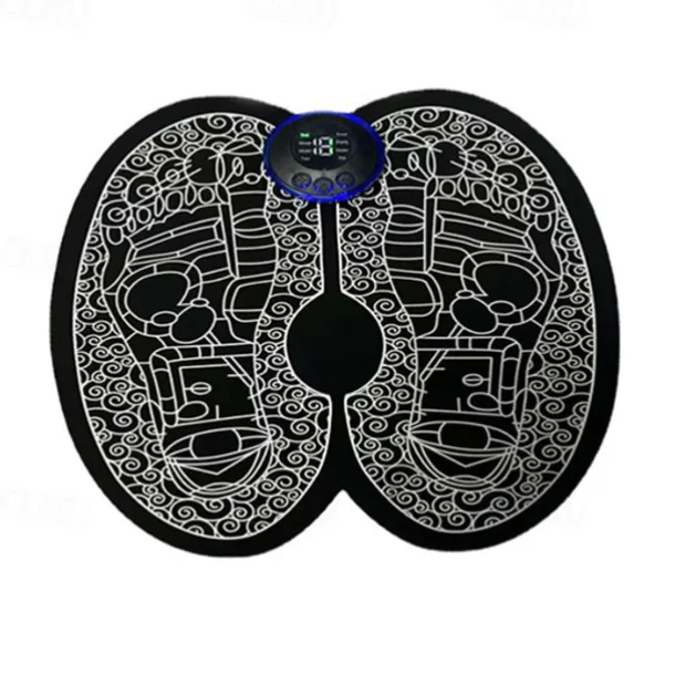 Rechargeable Electric Foot Massager - Improve Blood Circulation & Relax Muscles - Perfect Remote Control Pad For Men & Women