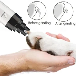 Rechargeable Electric Pet Nail Clippers - Quiet Trimmer for Cats and Dogs - USB Charging - Gentle Grooming for Paws