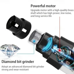 Rechargeable Electric Pet Nail Clippers - Quiet Trimmer for Cats and Dogs - USB Charging - Gentle Grooming for Paws