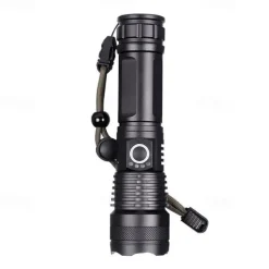 Rechargeable Flash Light Flashlights High Lumens, 200000 Lumens Super Bright LED Tactical Flashlight, 5 Modes IPX6 Waterproof, Powerful Handheld Flashlights for Camping Emergency Outdoor
