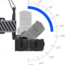 Rechargeable Headlamp Torch 10 LEDs Super Bright Head Torches 22000 Lumens 10 Modes IPX4 Headlamp Hands Rating Hands-Free Capability Ideal for Camping Cycling