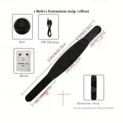 Rechargeable Intelligent Fitness Instrument Get A Flat Waist & Toned Abs Instantly With Muscle Stimulator & Body Thin Massager