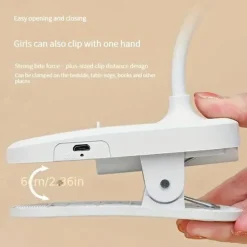 Rechargeable Led Desk Lamp 3 Light Color Adjustable Night-time Studying Reading Standing Clip Desk Lamp