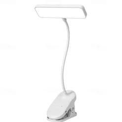 Rechargeable Led Desk Lamp 3 Light Color Adjustable Night-time Studying Reading Standing Clip Desk Lamp