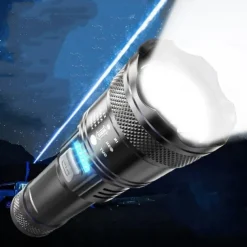 Rechargeable LED Flashlights High Lumens Super Bright LED Flash Light with 4 Modes, Zoomable Waterproof Handheld Flashlight for Home and Camping