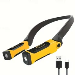Rechargeable LED Neck Reading BBQ Light 2 Brightness Levels, Perfect For Reading, Knitting, Camping, Repairing