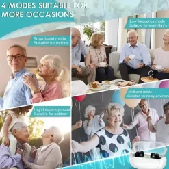 Rechargeable Mini Hearing Aids for Elderly - Inner Ear Sound Amplifier with Charging Case, Ideal for Hearing Loss