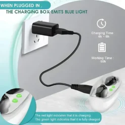 Rechargeable Mini Hearing Aids for Elderly - Inner Ear Sound Amplifier with Charging Case, Ideal for Hearing Loss