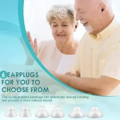 Rechargeable Mini Hearing Aids for Elderly - Inner Ear Sound Amplifier with Charging Case, Ideal for Hearing Loss