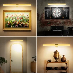 Rechargeable Picture Light with Remote, Dimmable Wireless Battery Painting Light, Art Light Display Lamp with Dimmable Timer, Picture Light for Picture Gallery Dart 30/40cm