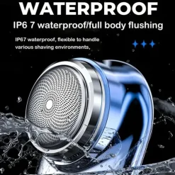 Rechargeable Waterproof Electric Shaver with Mini Trimmer and Reciprocating Cutter Head for Men - Perfect for Beard Shaving and Grooming