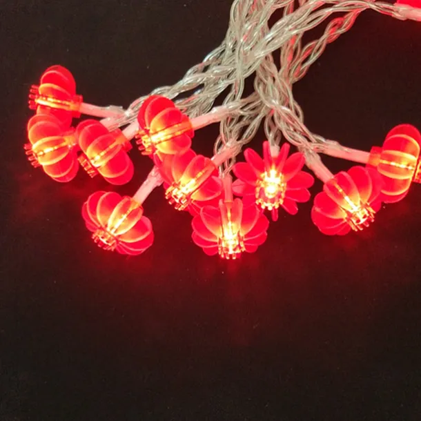 Red Lantern String Lights, Battery Powered Fairy Lights Warm White for Christmas Holiday, Party & Home Decor 1.5M/3M/4M/5M/10M/20M