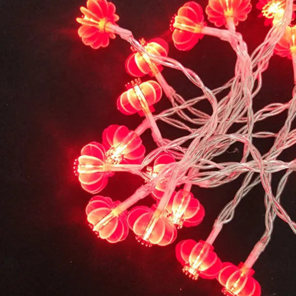 Red Lantern String Lights, Battery Powered Fairy Lights Warm White for Christmas Holiday, Party & Home Decor 1.5M/3M/4M/5M/10M/20M