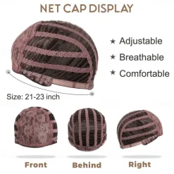 Red Long 60s Wigs for Women Natural Synthetic Hair Wig Auburn 50s 60s 70s Cosplay Daily Work Costume Party Halloween Wigs