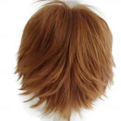 Red Wigs For Women Short Fashion Pointed Layered Anime Cosplay Wigs Carnival Christmas Carnival Dress Up Party Wig Gifts
