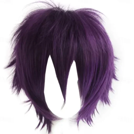 Red Wigs For Women Short Fashion Pointed Layered Anime Cosplay Wigs Carnival Christmas Carnival Dress Up Party Wig Gifts