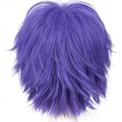 Red Wigs For Women Short Fashion Pointed Layered Anime Cosplay Wigs Carnival Christmas Carnival Dress Up Party Wig Gifts