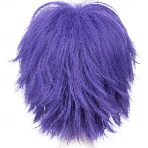 Red Wigs For Women Short Fashion Pointed Layered Anime Cosplay Wigs Carnival Christmas Carnival Dress Up Party Wig Gifts
