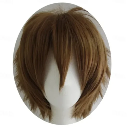 Red Wigs For Women Short Fashion Pointed Layered Anime Cosplay Wigs Carnival Christmas Carnival Dress Up Party Wig Gifts